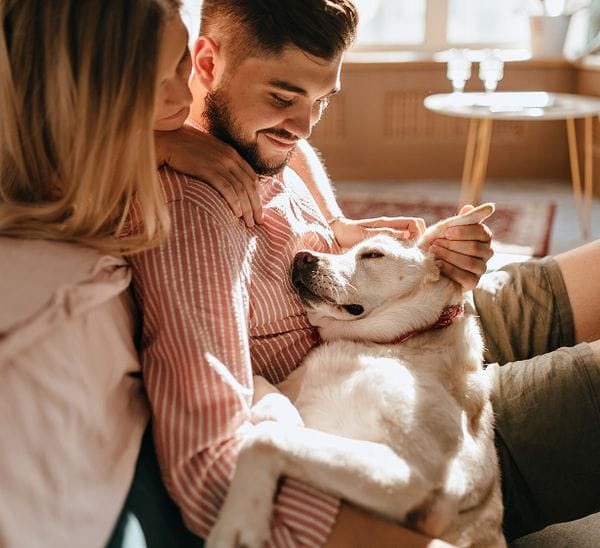 Couple with Dog